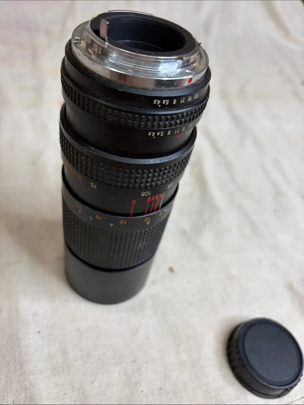 Manual 75-150mm Telephoto Camera Lens - Black